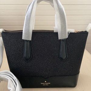 Kate Spade Lola Glitter Satchel/Shoulder Bag b